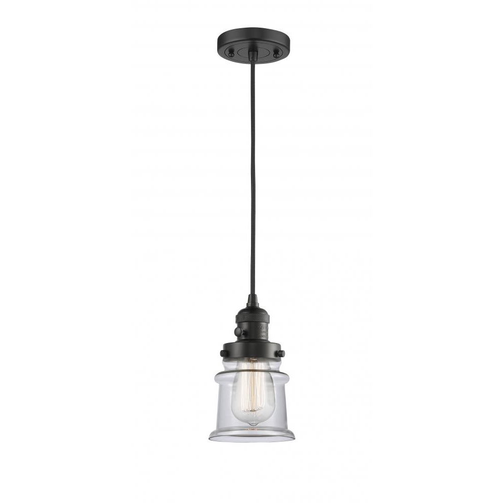 Innovations 201CSW-AB-G181S-LED Canton Mini Pendant with Switch in Antique Brass
