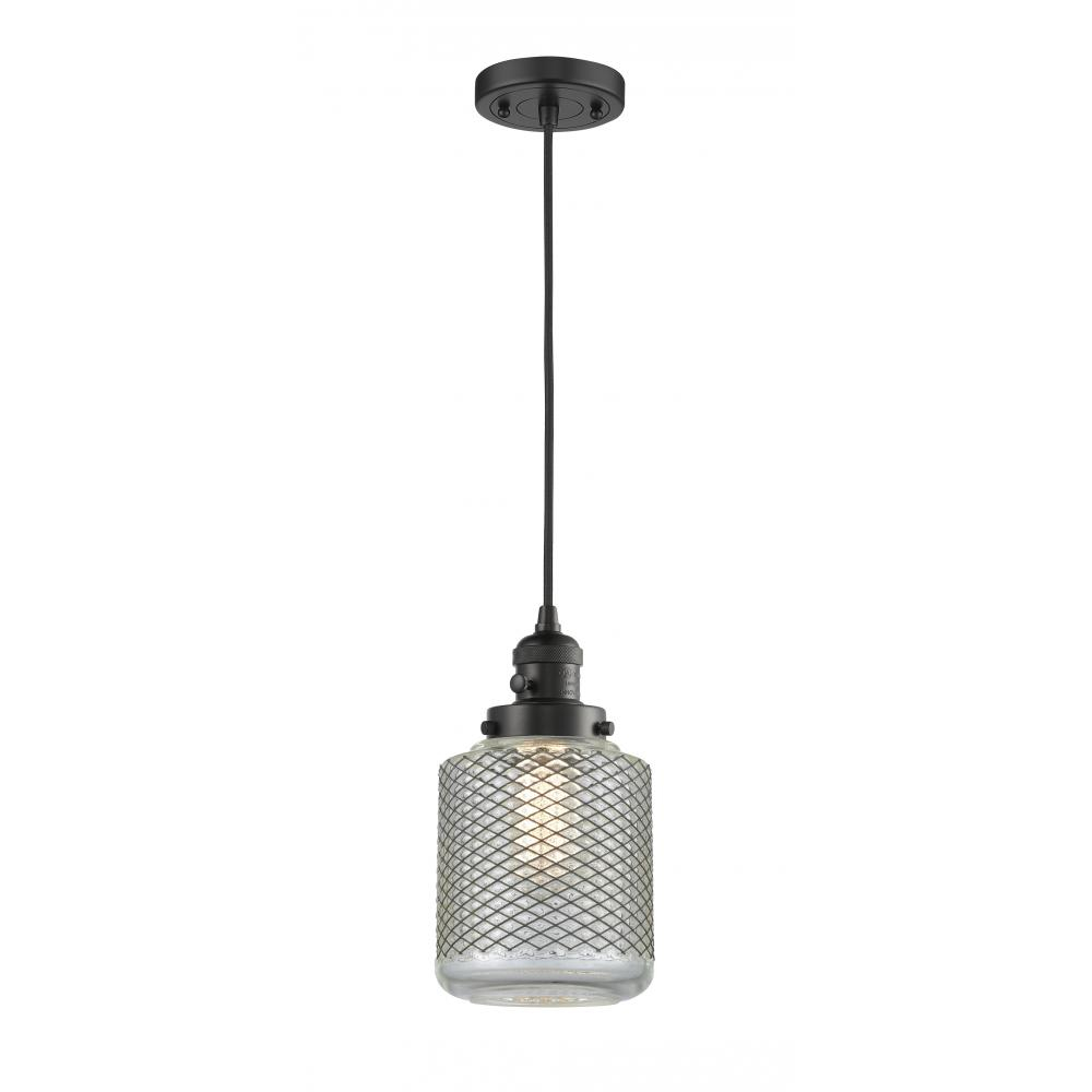 Innovations 201CSW-AB-G262 Stanton Mini Pendant with Switch in Antique Brass