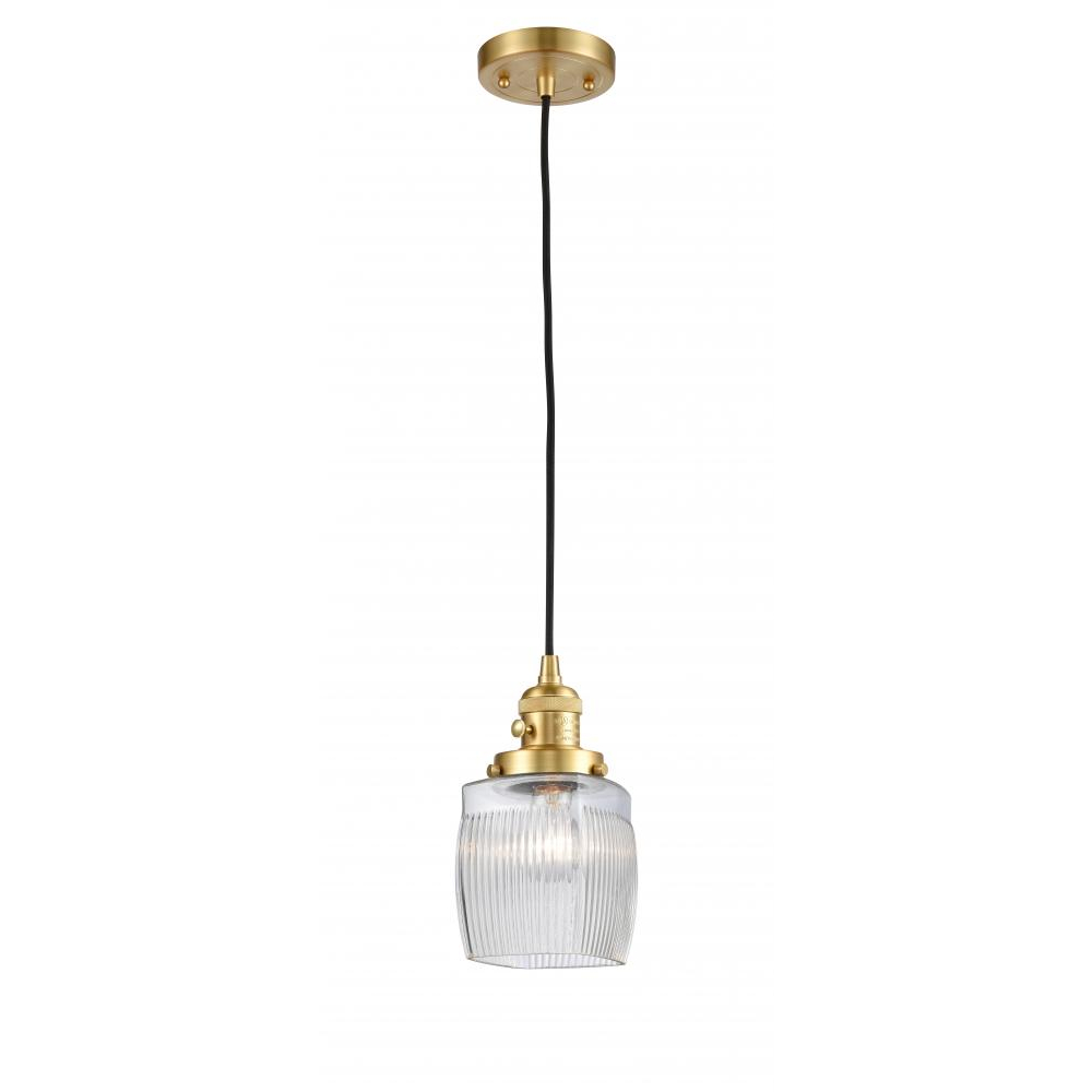 Innovations 201CSW-AB-G302 Colton Mini Pendant with Switch in Antique Brass