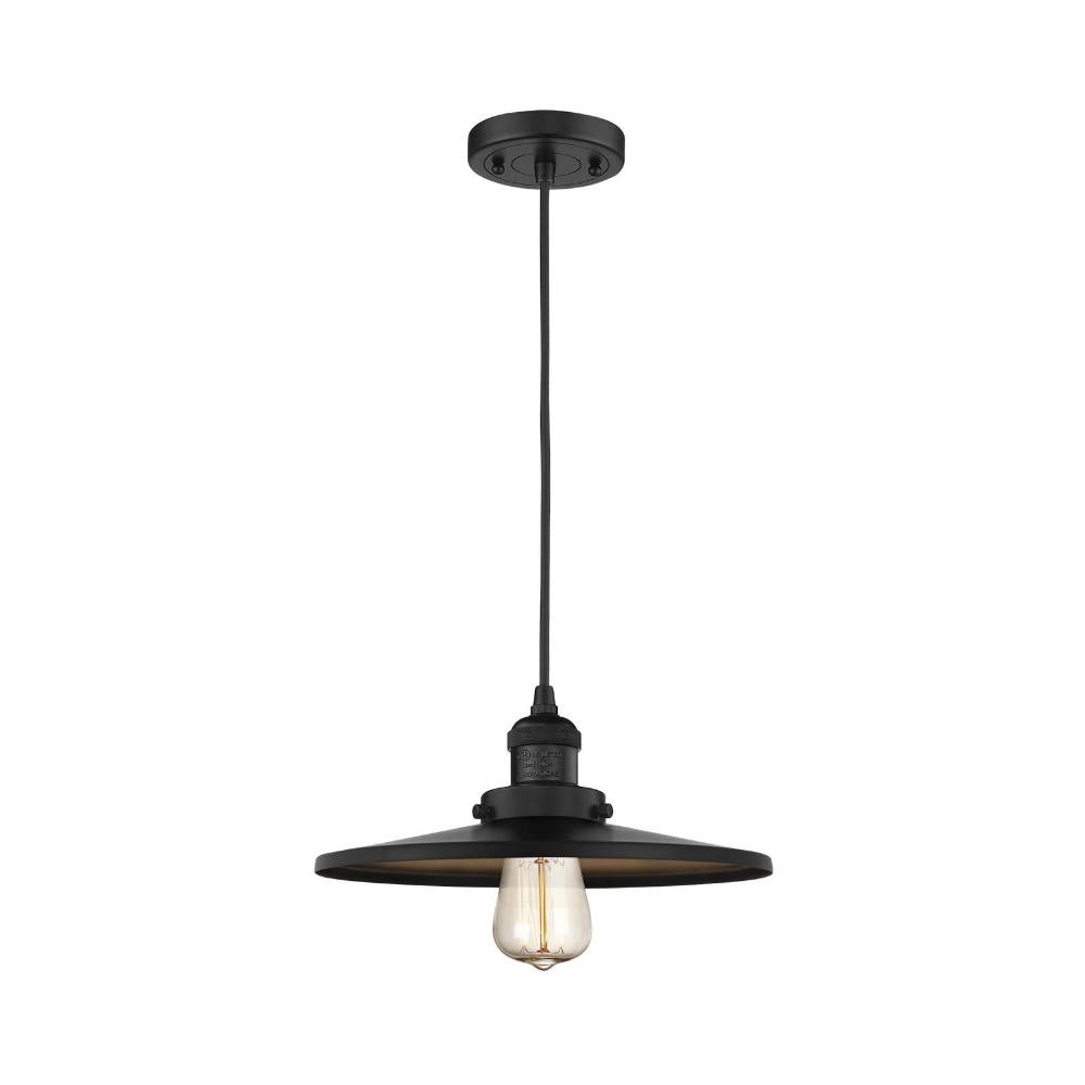 Innovations 201CSW-AB-MFR-AB-12 Appalachian Mini Pendant with Switch in Antique Brass with Antique Brass Appalachian Cone Metal Shade