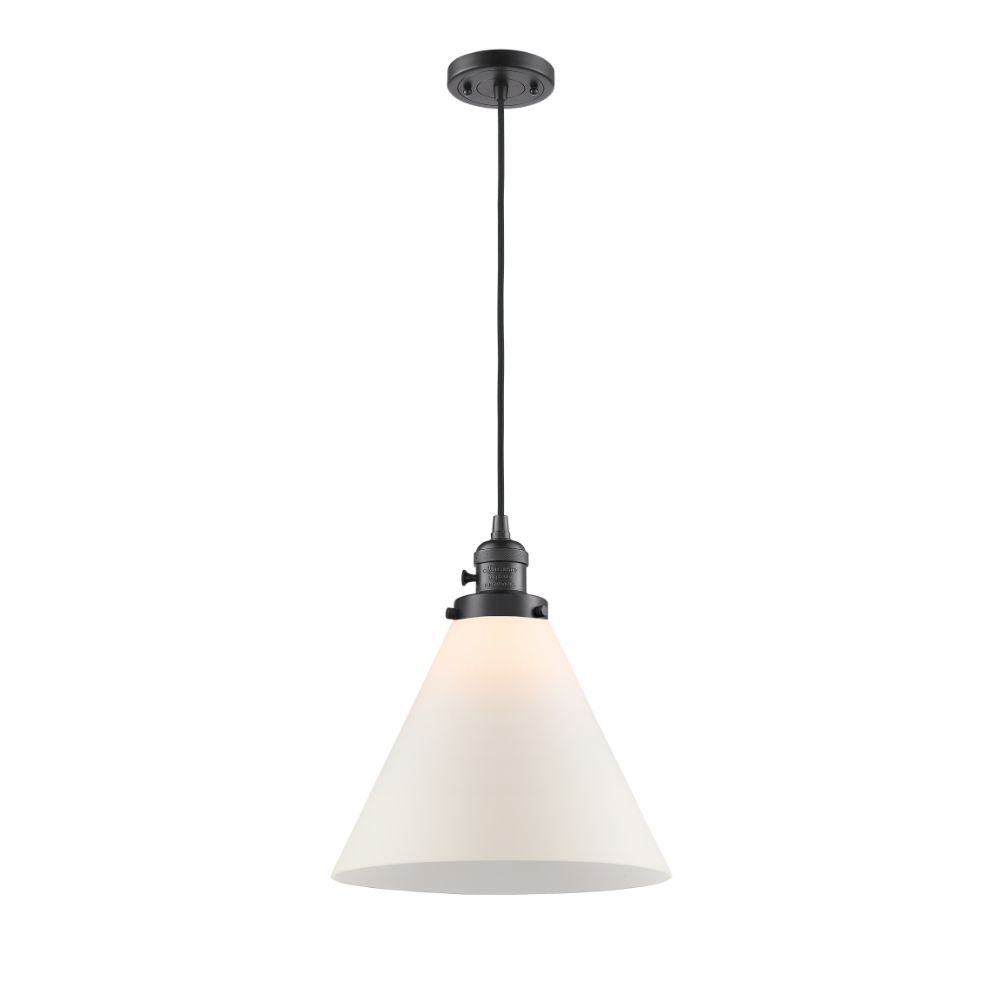 Innovations 201CSW-OB-G41-L Cone Mini Pendant with Switch in Oil Rubbed Bronze