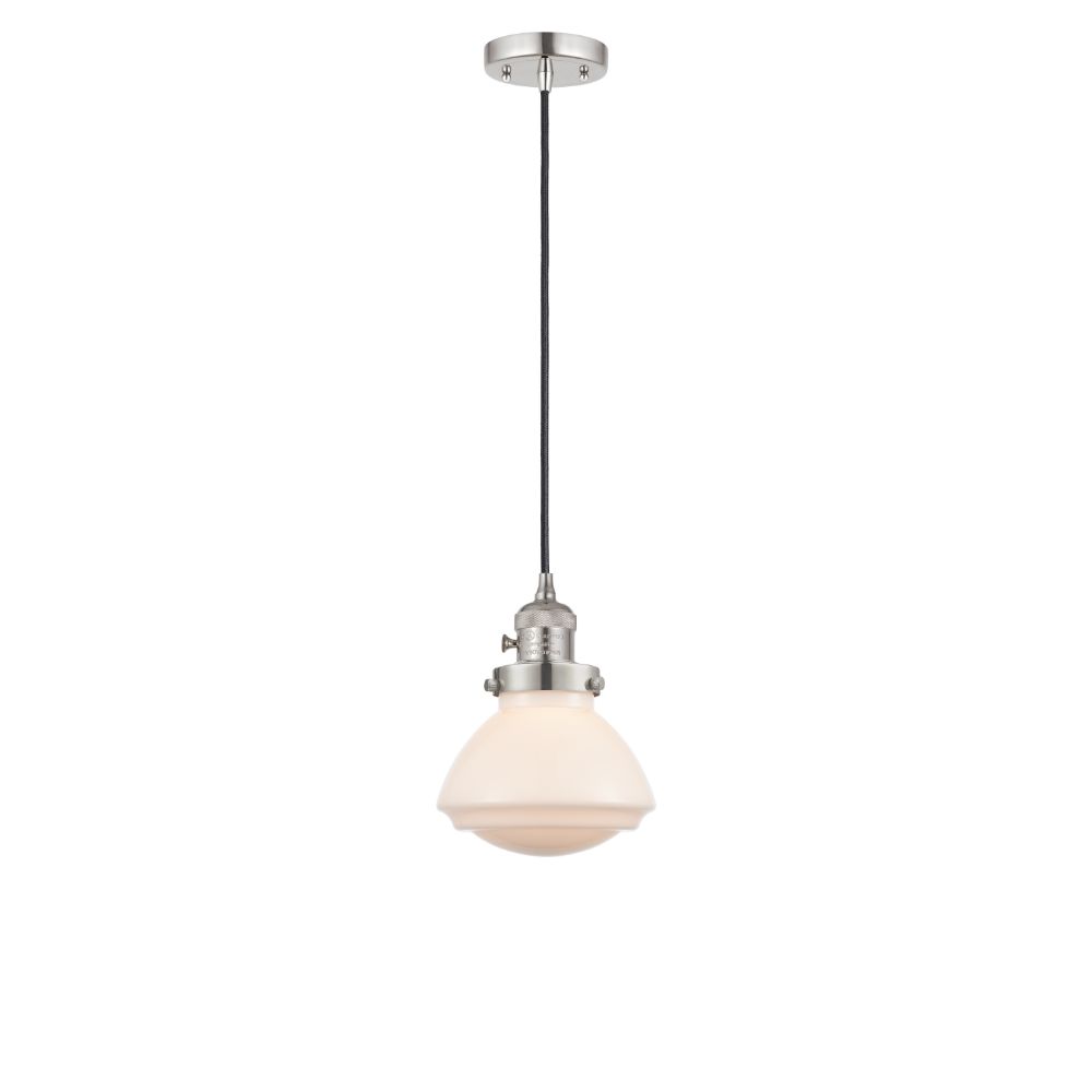 Innovations 201CSW-PN-G321 Olean Mini Pendant with Switch in Polished Nickel