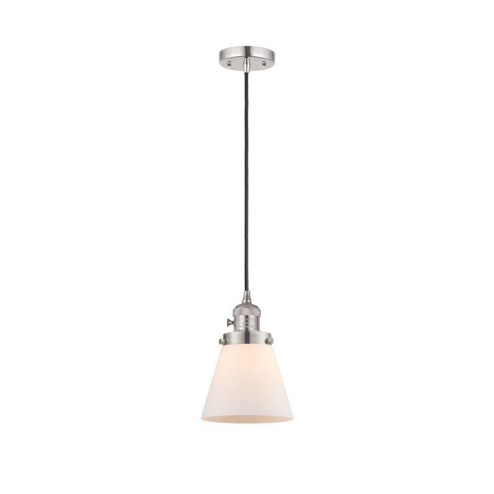 Innovations 201CSW-PN-G61 Cone Mini Pendant with Switch in Polished Nickel