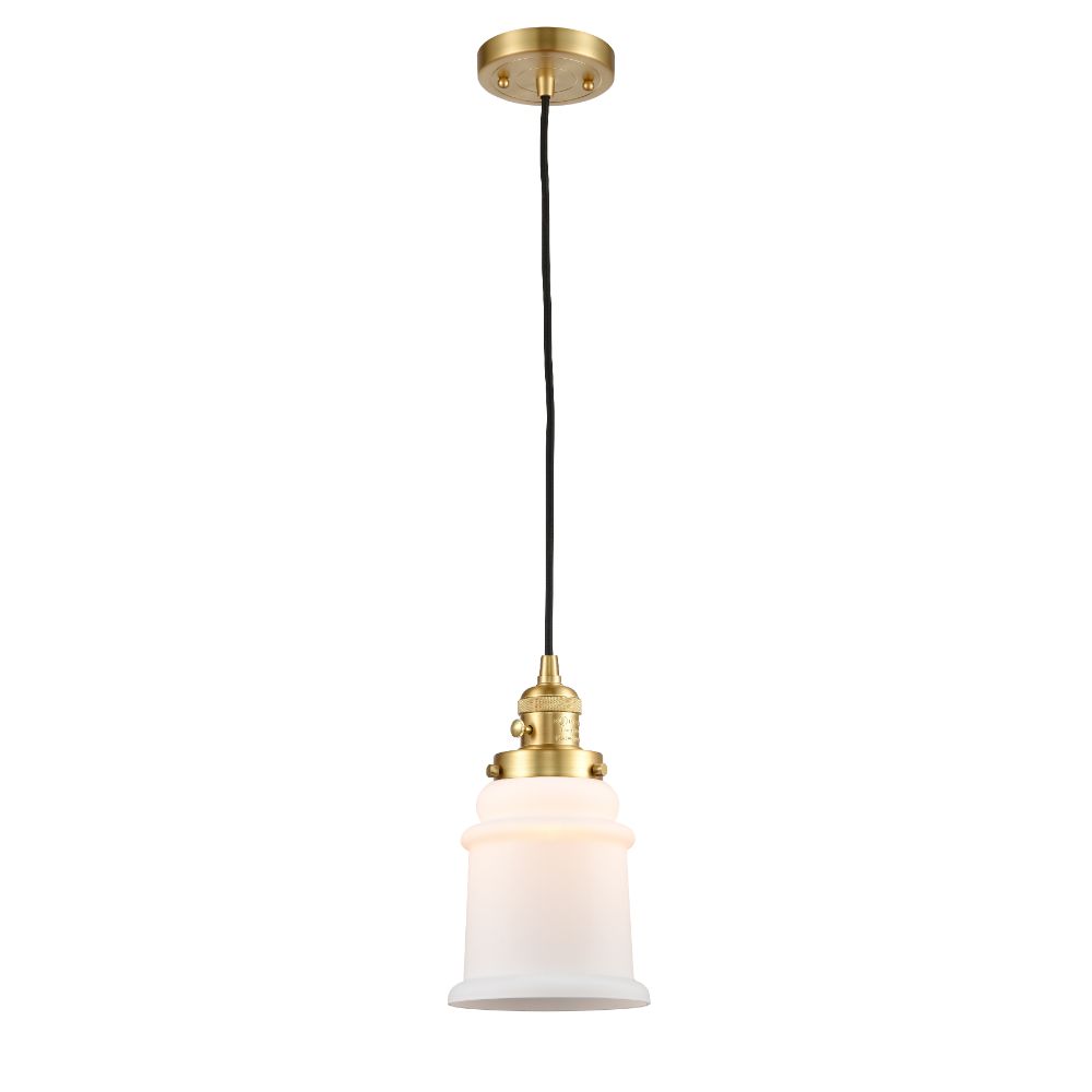 Innovations 201CSW-SG-G181 Canton Mini Pendant with Switch in Satin Gold
