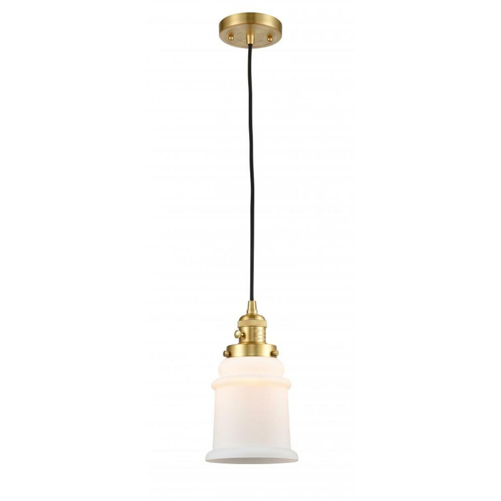 Innovations 201CSW-SG-G181S Canton Mini Pendant with Switch in Satin Gold