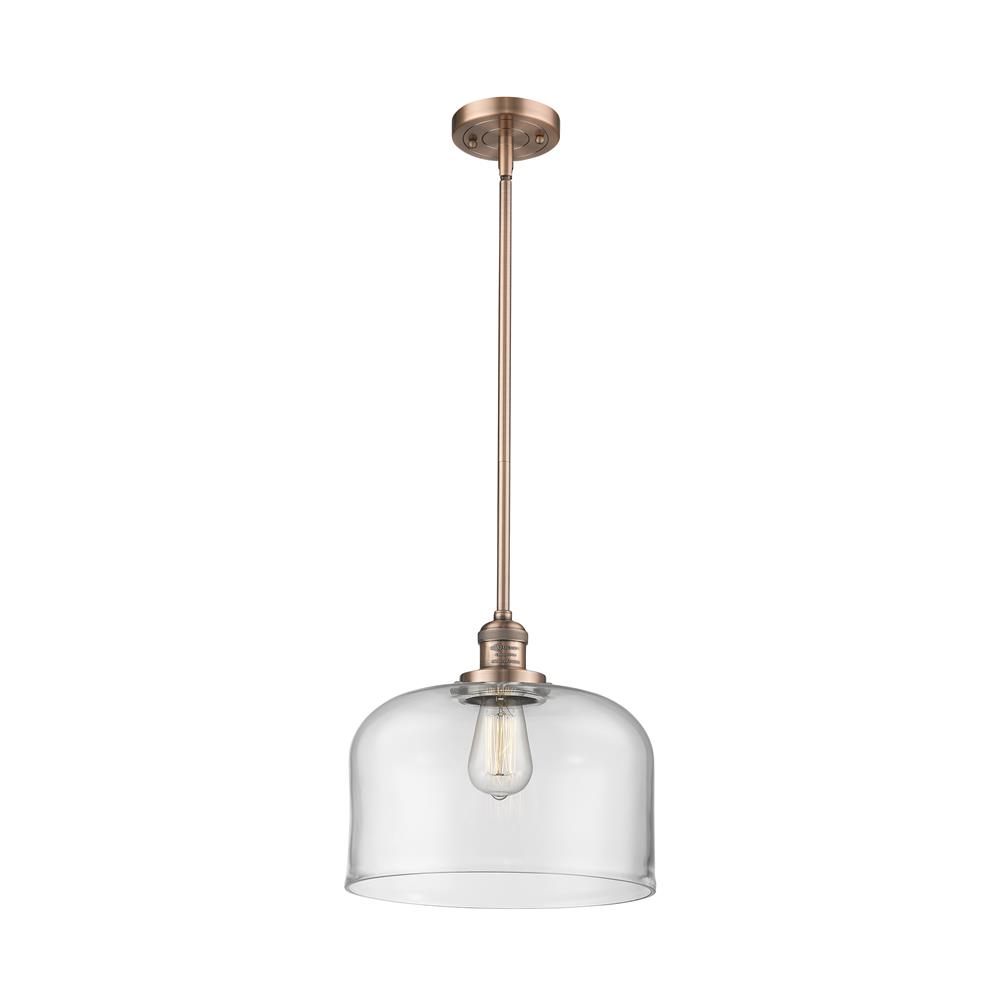 Innovations 201S-AC-G72-L-LED 1 Light Vintage Dimmable LED X-Large Bell 12 inch Pendant