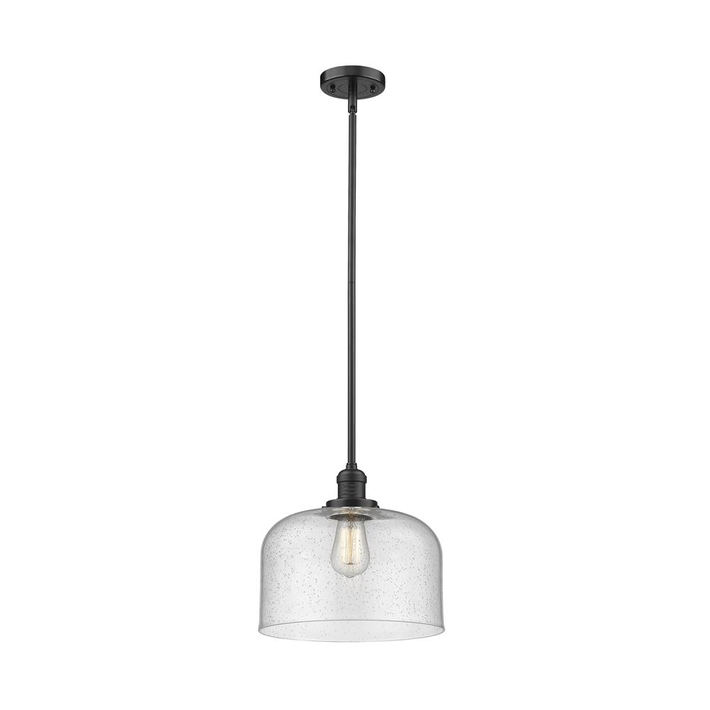 Innovations 201S-OB-G74-L-LED 1 Light Vintage Dimmable LED X-Large Bell 12 inch Pendant