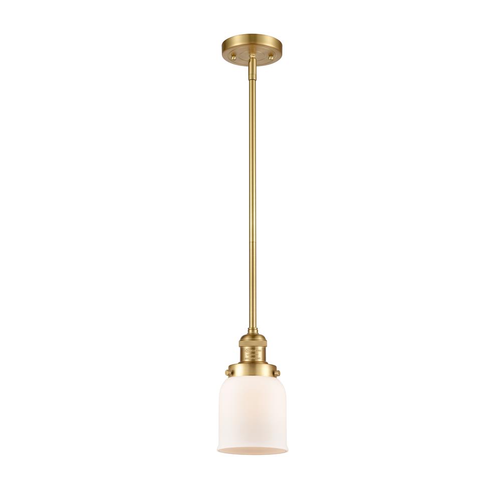 Innovations 201S-SG-G51 Satin Gold Small Bell 1 Light Mini Pendant