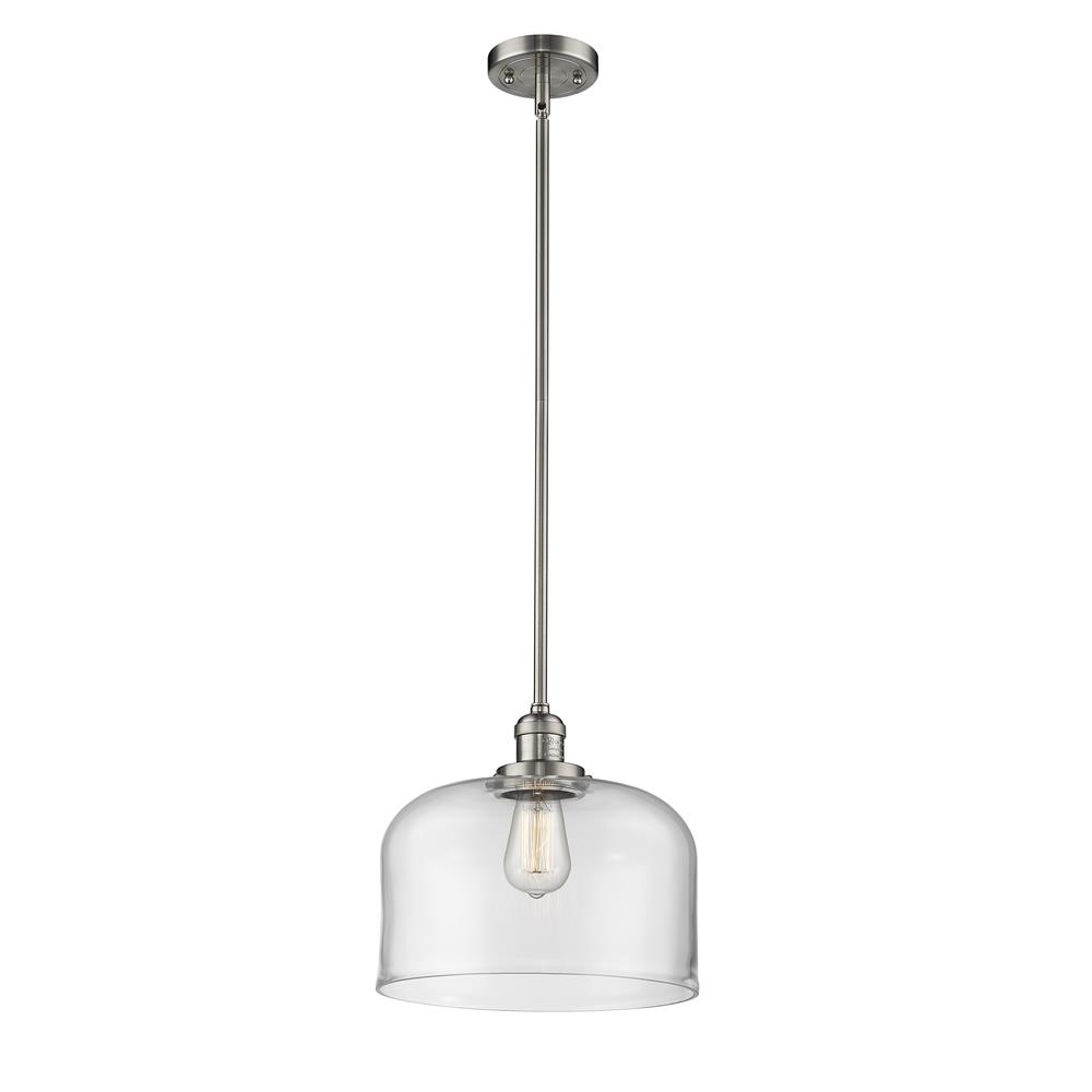 Innovations 201S-SN-G72-L-LED 1 Light Vintage Dimmable LED X-Large Bell 12 inch Pendant