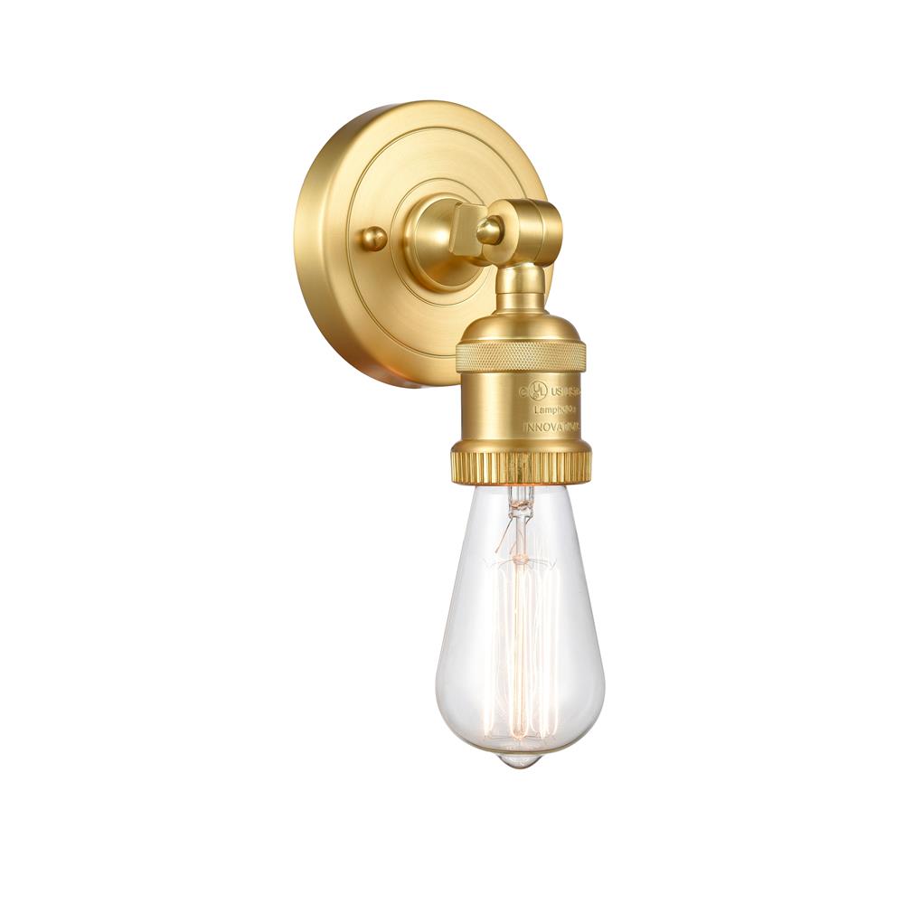 Innovations 202ADA-SG-LED Bare Bulb Sconce 1 Light  in Satin Gold