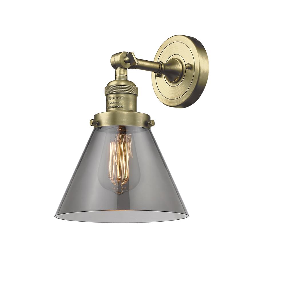 Innovations 203-AB-G43 1 Light Large Cone 8 inch Sconce