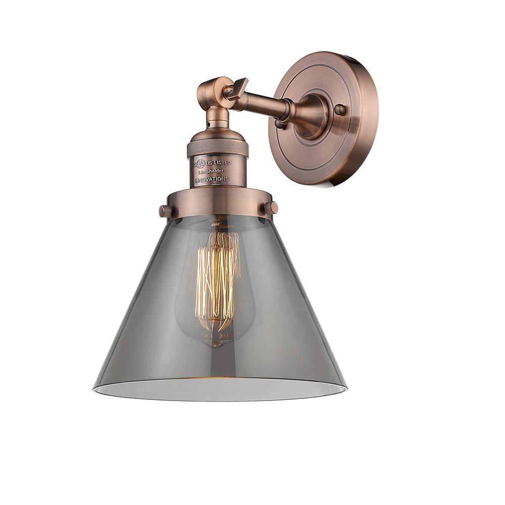 Innovations 203-AC-G43 1 Light Large Cone 8 inch Sconce