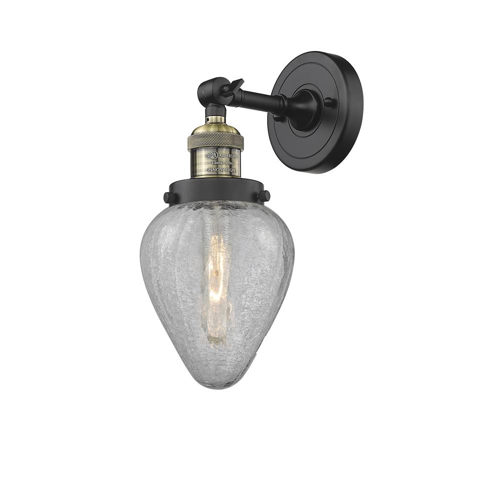 Innovations 203-BAB-G165-LED Geneseo Sconce 1 Light  in Black Antique Brass