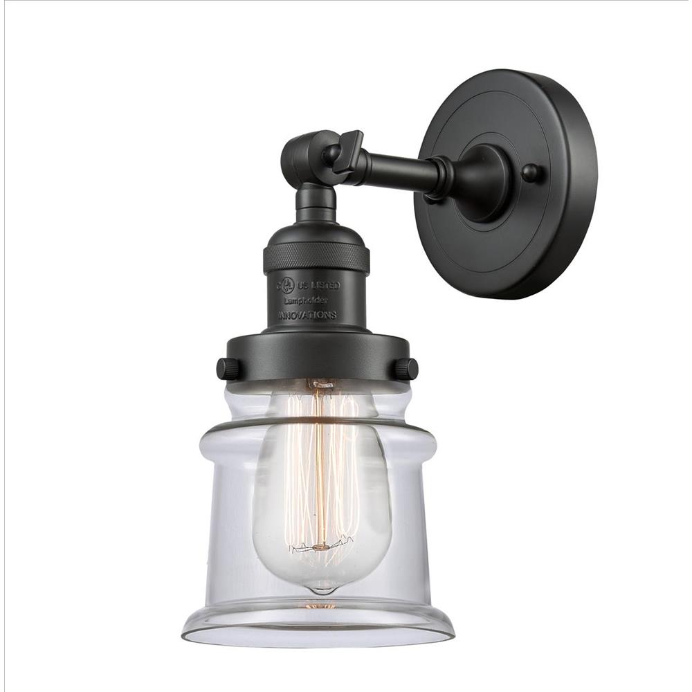Innovations 203-OB-G182S-LED Franklin Restoration Small Canton 1 Light Sconce in Oil Rubbed Bronze
