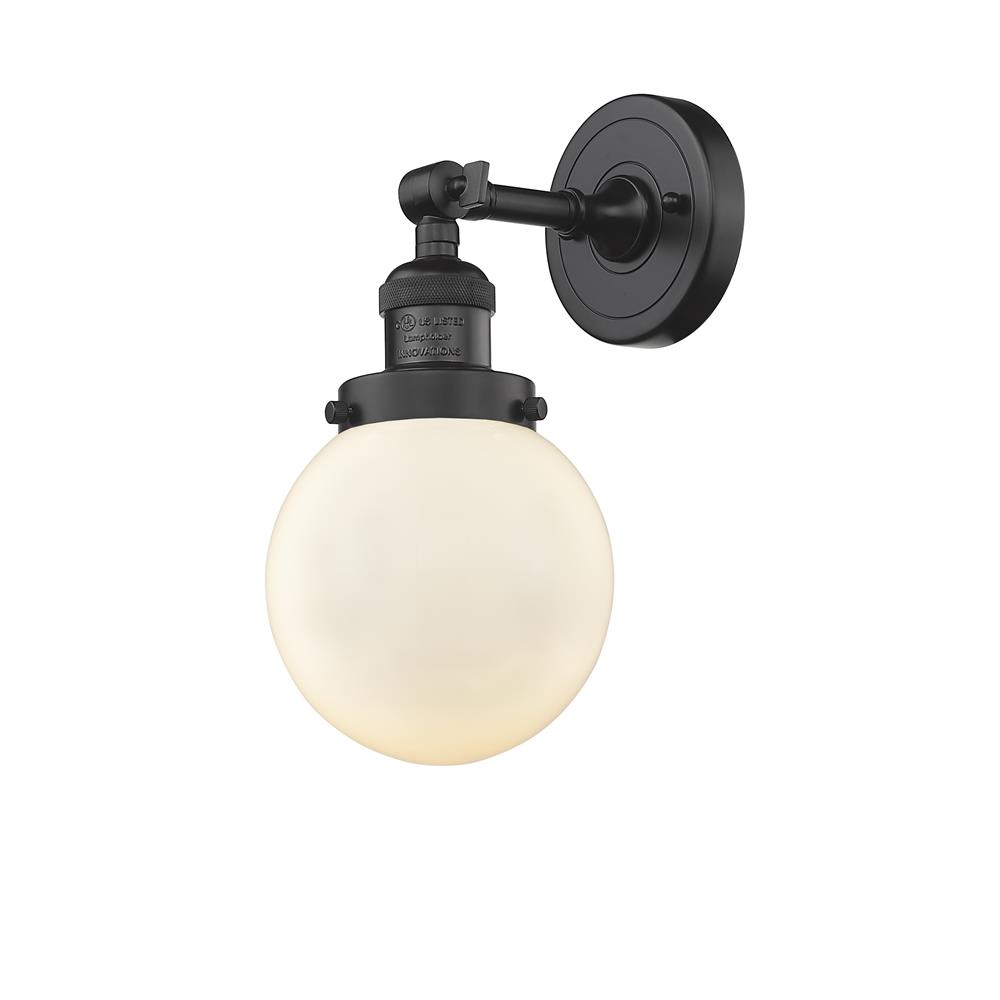 Innovations 203-OB-G201-6-LED 1 Light Vintage Dimmable LED Beacon 6 inch Sconce in Oil Rubbed Bronze