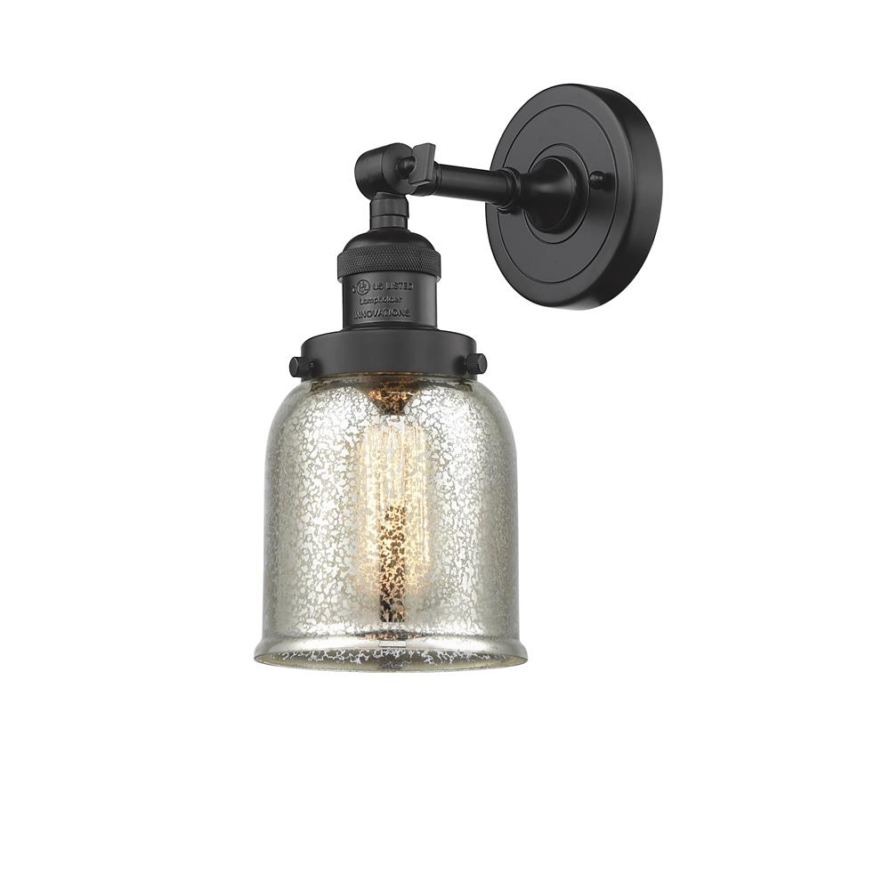 Innovations 203-OB-G58-LED 1 Light Vintage Dimmable LED Small Bell 5 inch Sconce