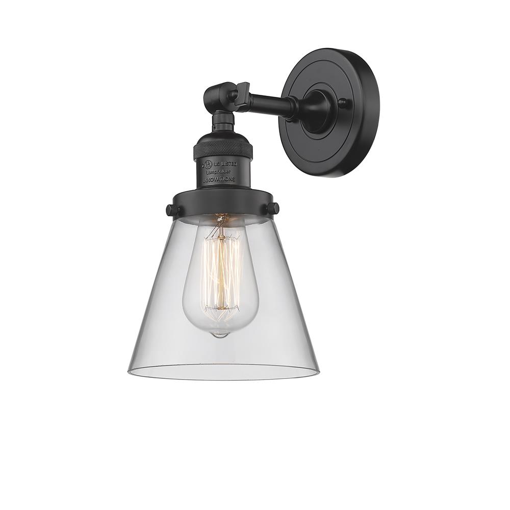 Innovations 203-OB-G62-LED 1 Light Vintage Dimmable LED Small Cone 6 inch Sconce in Oil Rubbed Bronze