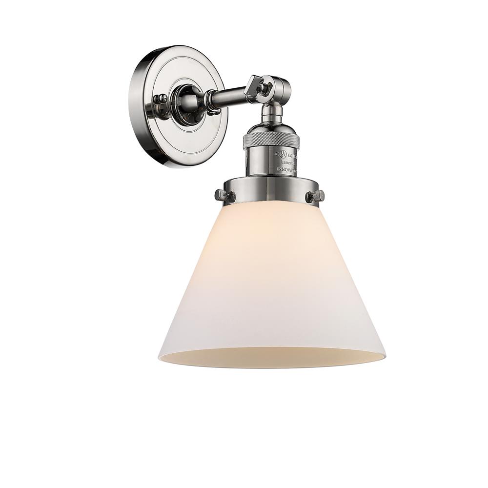 Innovations 203-PN-G41 1 Light Large Cone 8 inch Sconce