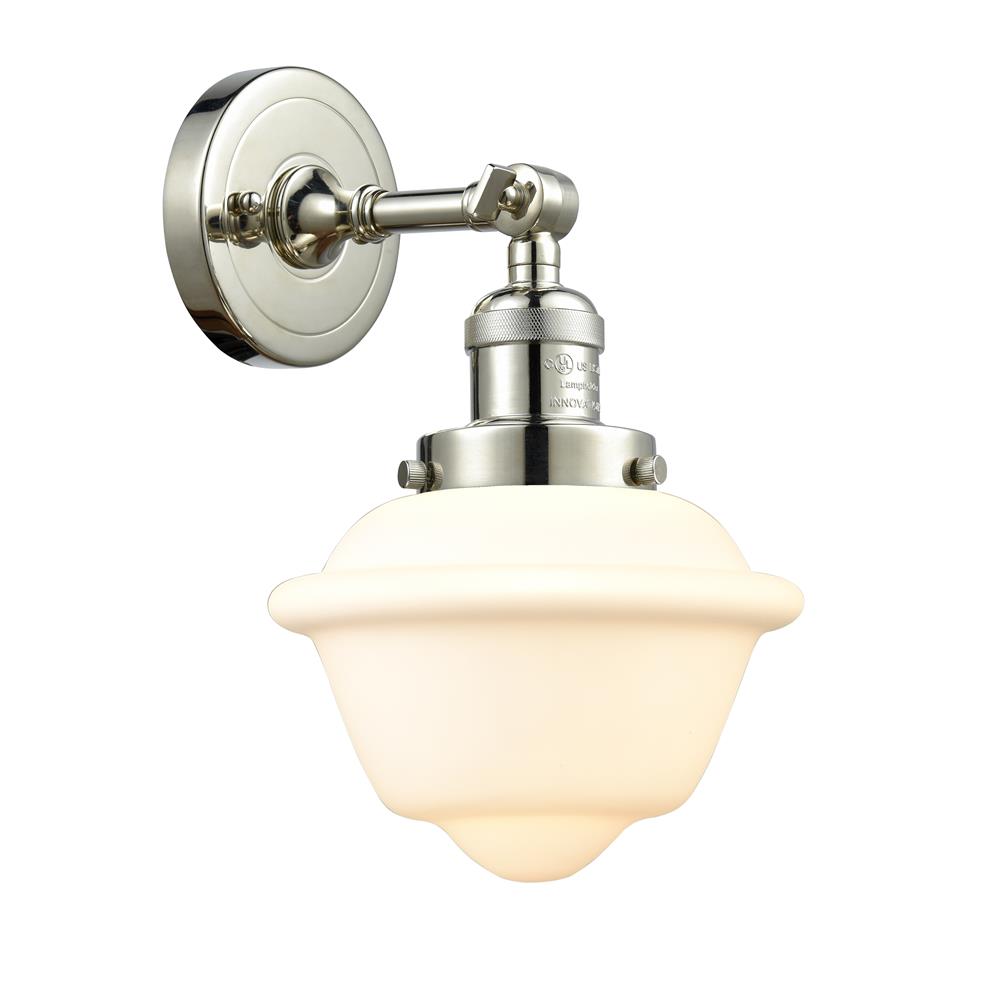 Innovations 203-PN-G531-LED 1 Light Vintage Dimmable LED Small Oxford 8 inch Sconce