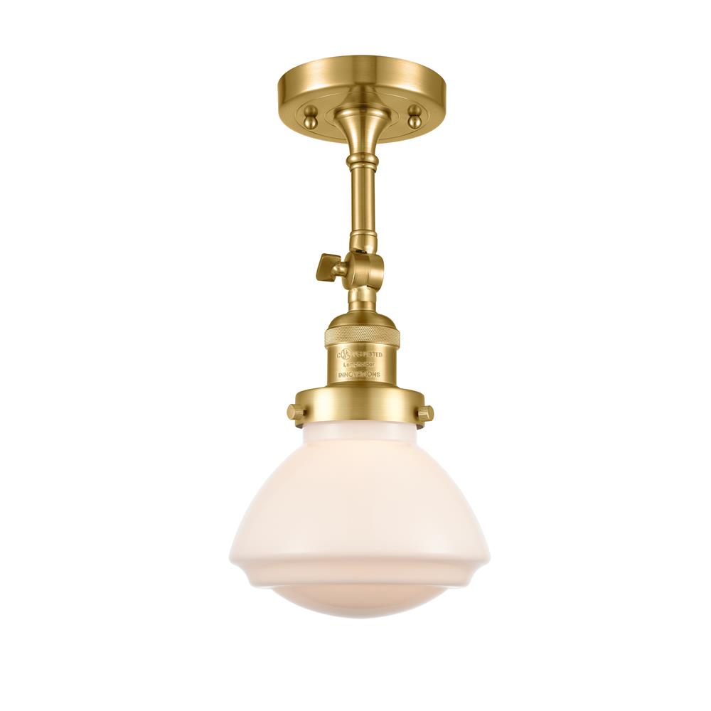 Innovations 203-SG-G321-LED Olean Sconce 1 Light  in Satin Gold
