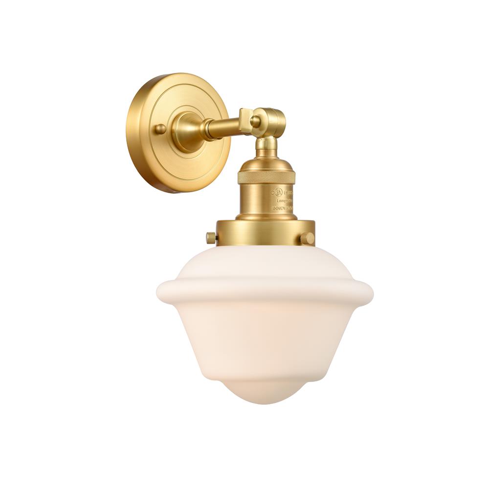 Innovations 203-SG-G531 Satin Gold Small Oxford 1 Light Sconce