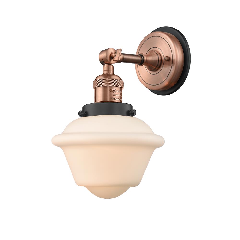 Innovations 203BP-ACBK-G531 Small Oxford Sconce 1 Light  in Antique Copper