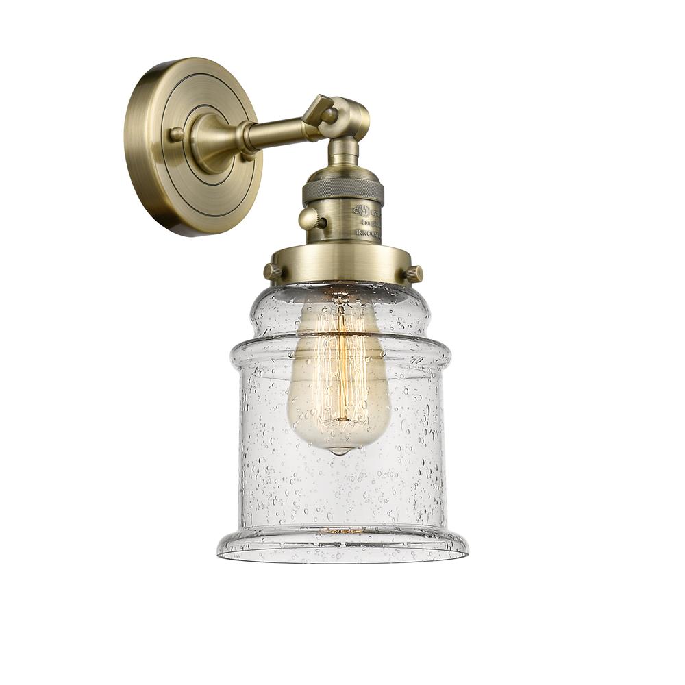 Innovations 203SW-AB-G184 1 Light Canton 6.5 inch Sconce with a "High-Low-Off" Switch.
