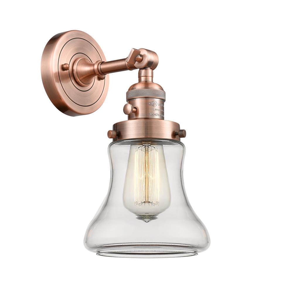 Innovations 203SW-AC-G192 1 Light Bellmont 6.5 inch Sconce with a "High-Low-Off" Switch.
