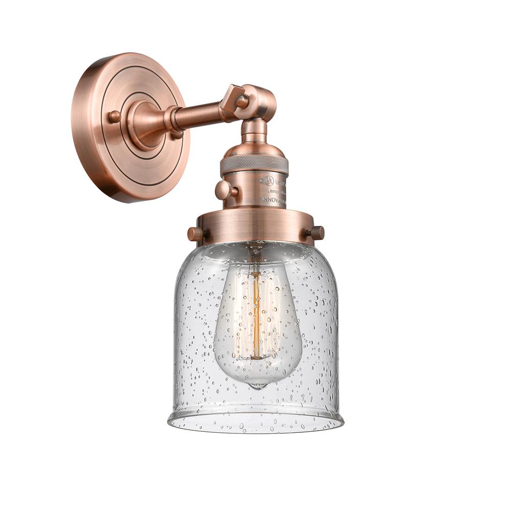 Innovations 203SW-AC-G54 1 Light Small Bell 5 inch Sconce with a "High-Low-Off" Switch.