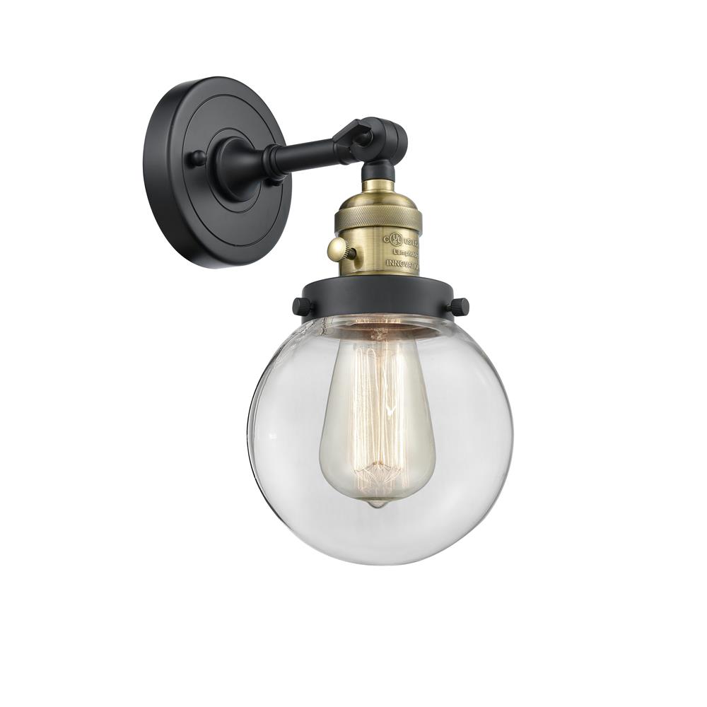 Innovations 203SW-BAB-G202-6 1 Light Beacon 6 inch Sconce with a "High-Low-Off" Switch.