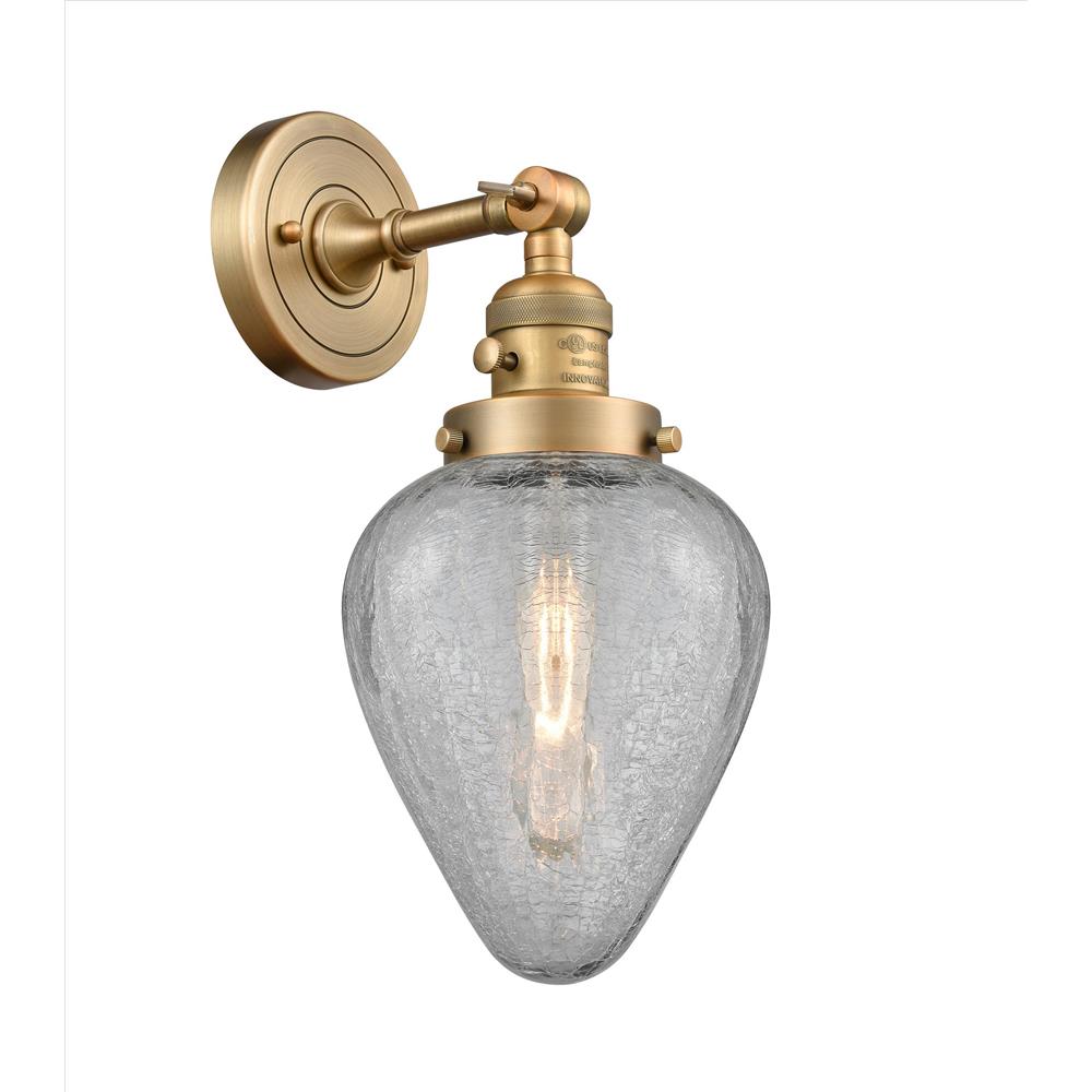 Innovations 203SW-BB-G165 1 Light Geneseo 6.5 inch Sconce with a "High-Low-Off" Switch.