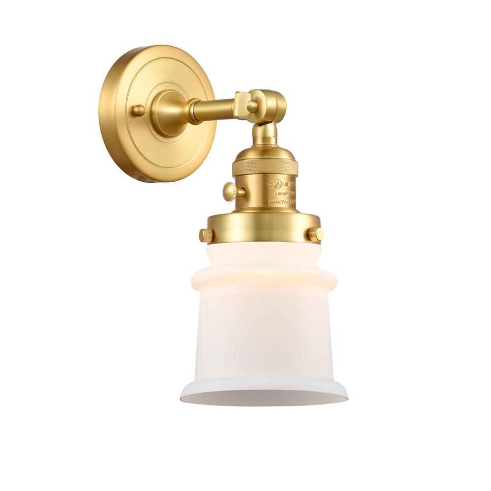 Innovations 203SW-SG-G181S Small Canton Sconce 1 Light  in Satin Gold