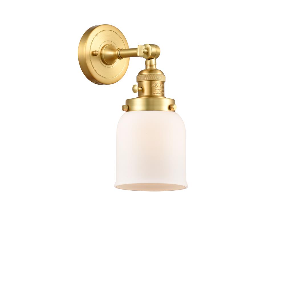 Innovations 203SW-SG-G51 Small Bell Sconce 1 Light  in Satin Gold