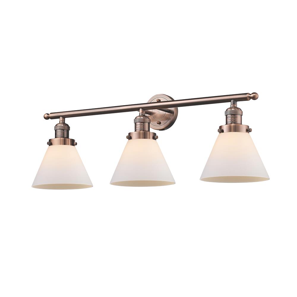 Innovations 205-AB-G41 3 Light Large Cone 32 inch Bathroom Fixture