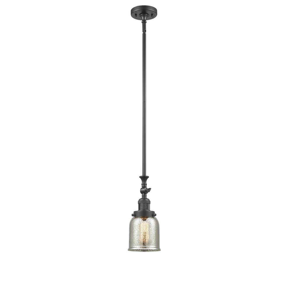 Innovations 206-OB-G58-LED 1 Light Vintage Dimmable LED Small Bell 5 inch Mini Pendant