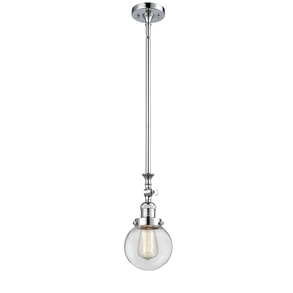 Innovations 206-PC-G202-6-LED 1 Light Vintage Dimmable LED Beacon 6 inch Mini Pendant