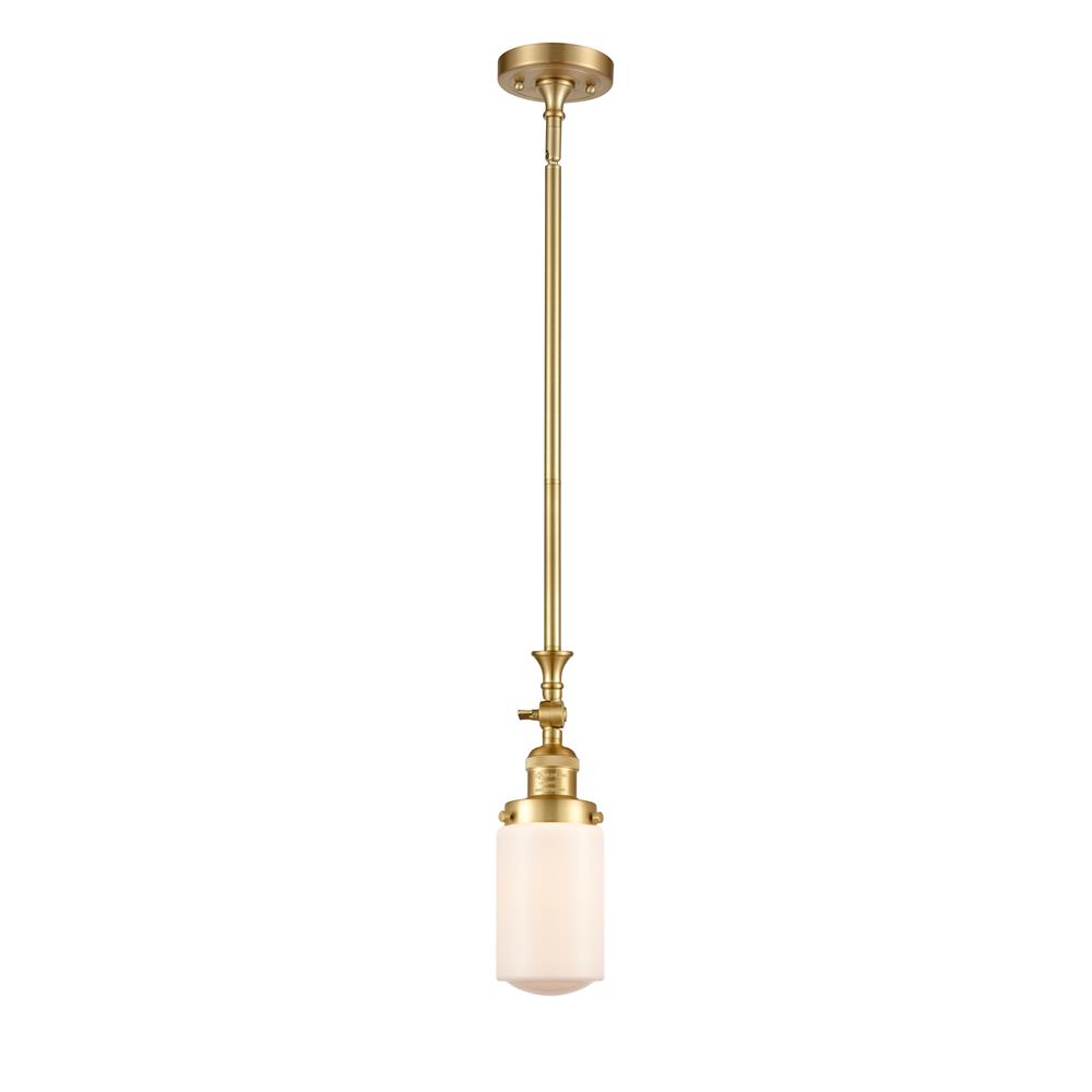 Innovations 206-SG-G311-LED Dover 1 Light Mini Pendant in Satin Gold