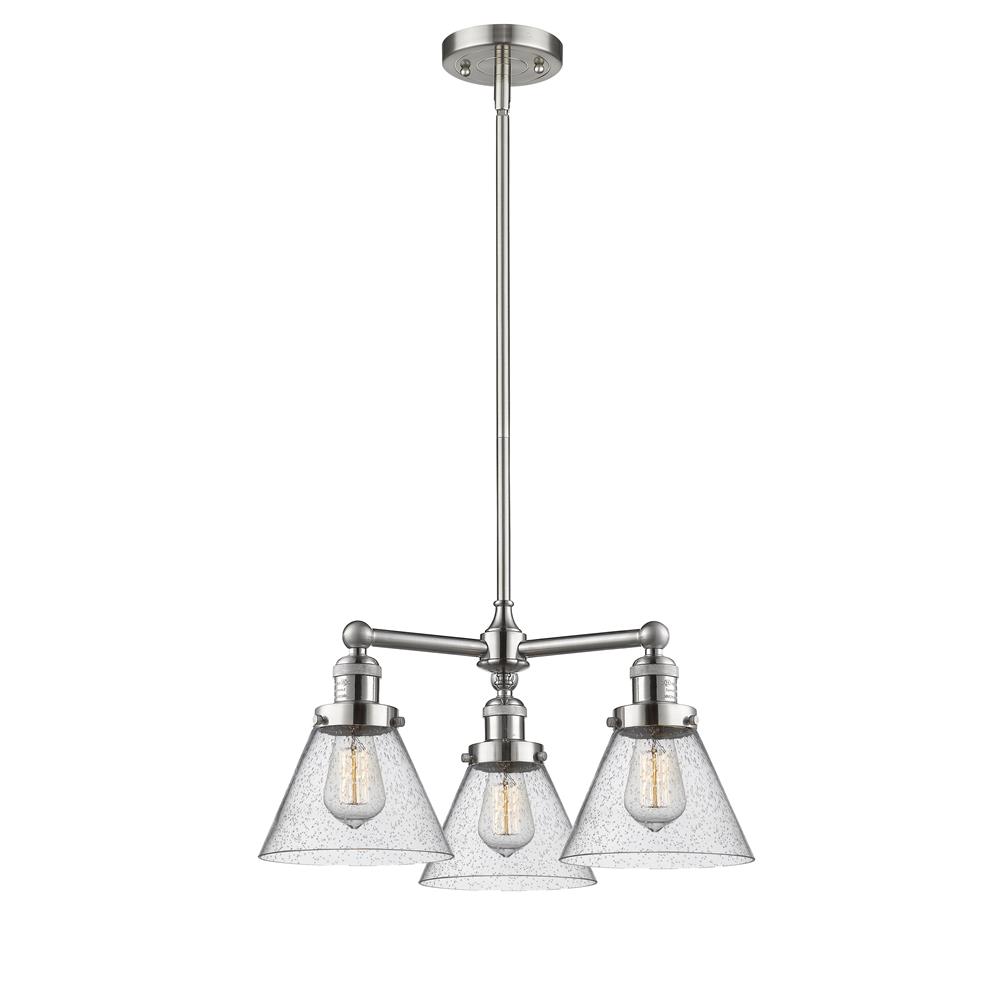 Innovations 207-SN-G44 3 Light Large Cone 22 inch Chandelier