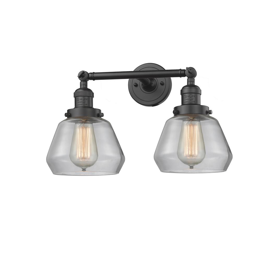 Innovations 208-OB-G172-LED 2 Light Vintage Dimmable LED Fulton 16.5 inch Bathroom Fixture in Oil Rubbed Bronze