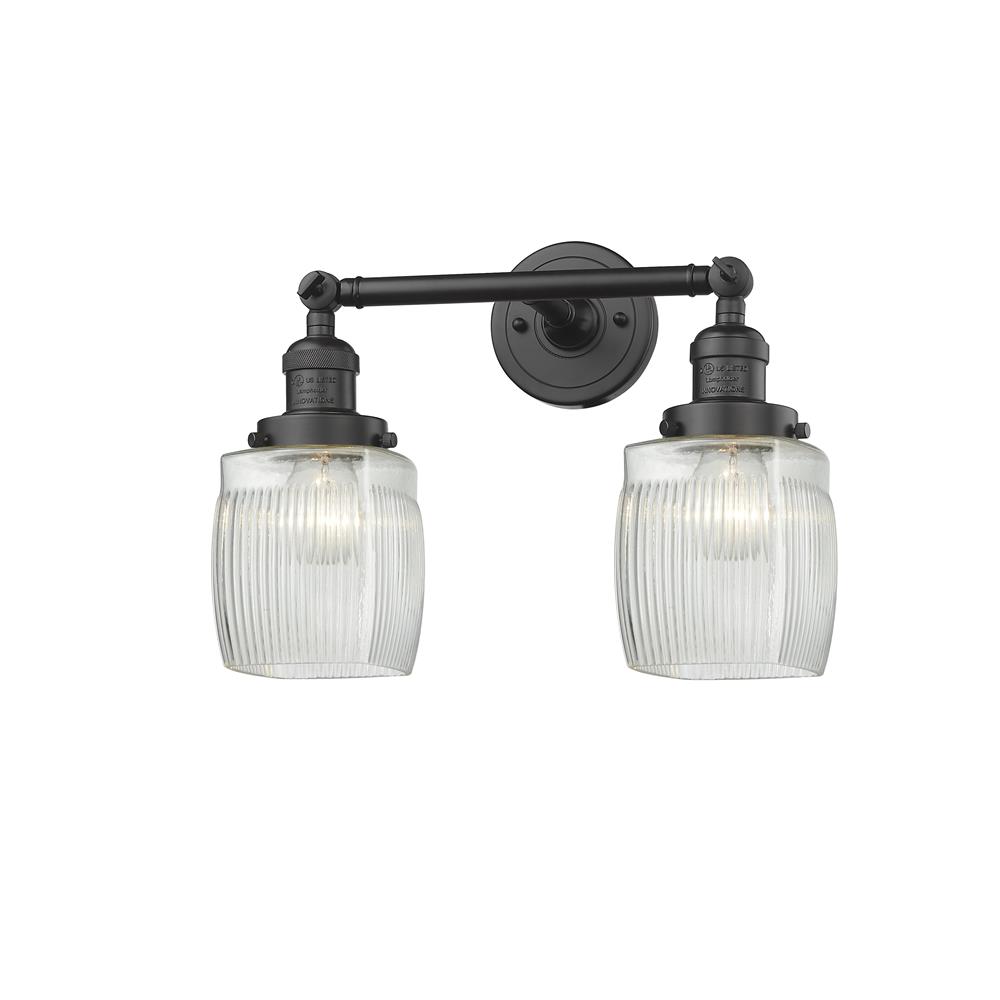 Innovations 208-OB-G302-LED 2 Light Vintage Dimmable LED Colton 16 inch Bathroom Fixture