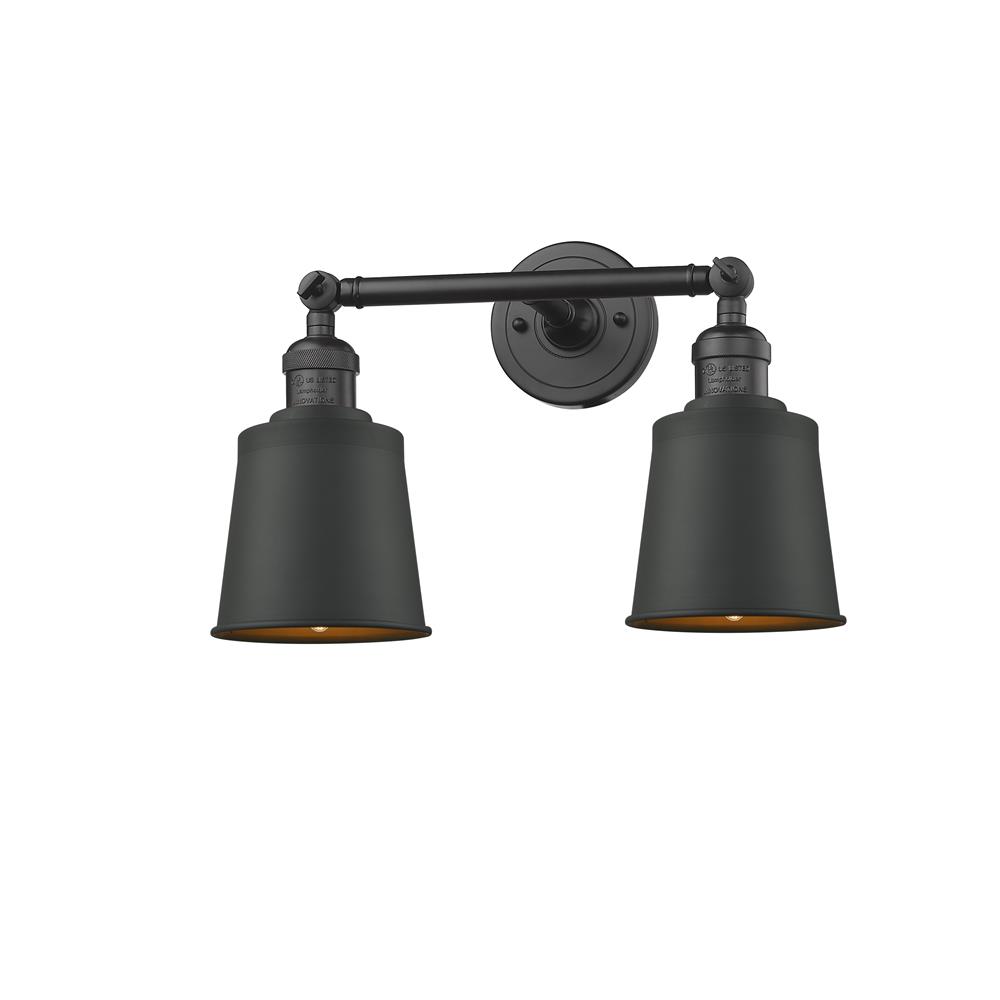 Innovations 208-OB-M9-LED 2 Light Vintage Dimmable LED Addison 16 inch Bathroom Fixture in Oil Rubbed Bronze