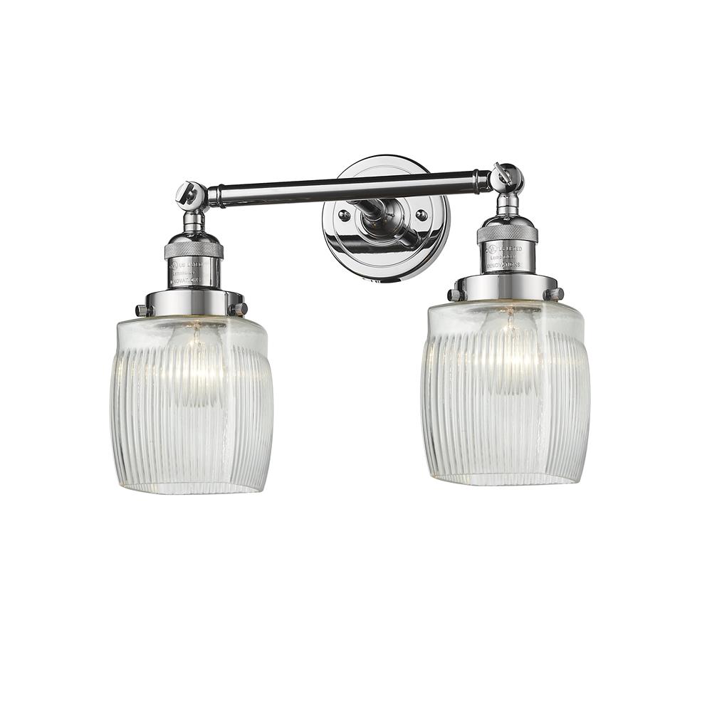 Innovations 208-PC-G302-LED 2 Light Vintage Dimmable LED Colton 16 inch Bathroom Fixture