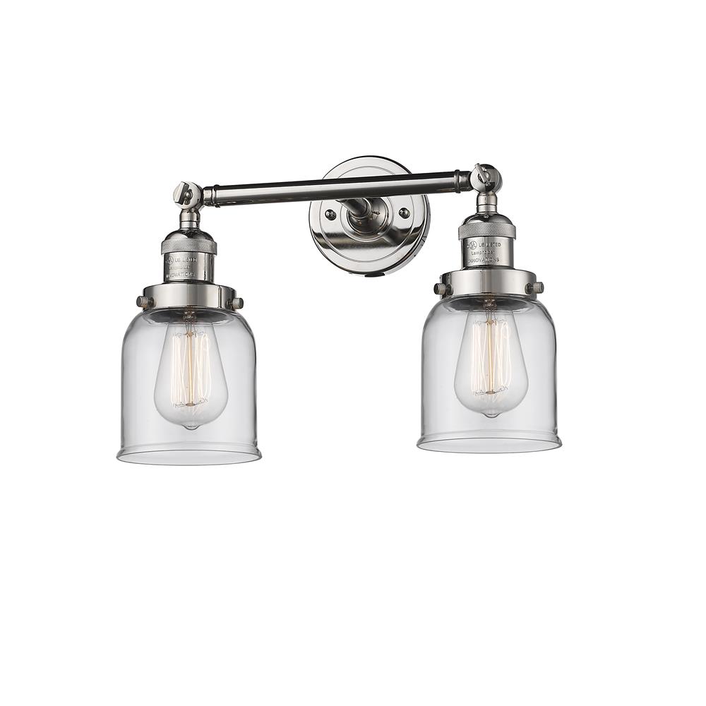 208-PN-G52 - Innovations 208-PN-G52 2 Light Small Bell 16 inch Bathroom ...