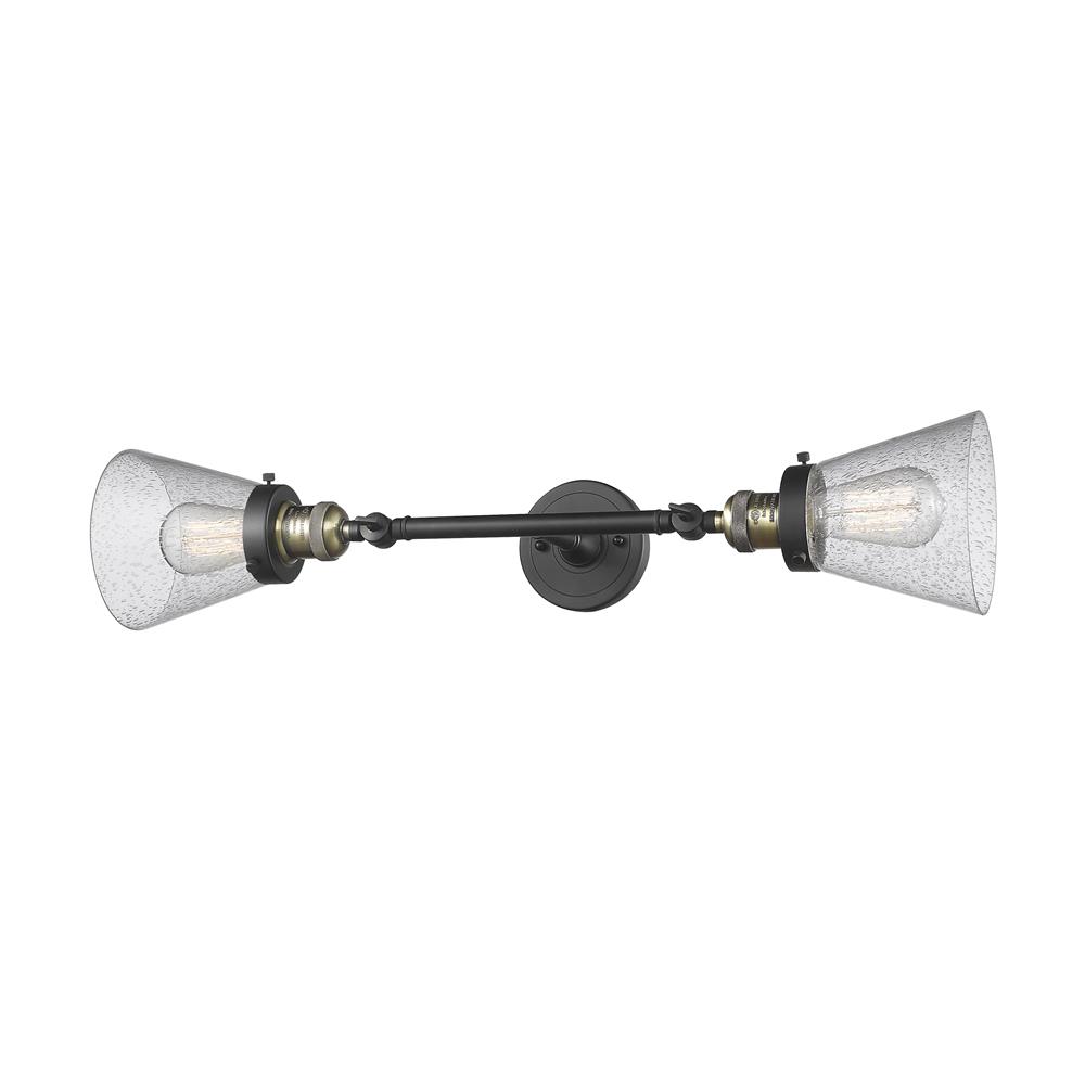 Innovations 208L-BAB-G64 2 Light Small Cone 6 inch Sconce