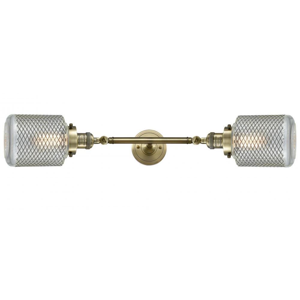 Innovations 208L-BB-G262-LED Brushed Brass Stanton 2 Light Bath Vanity Light