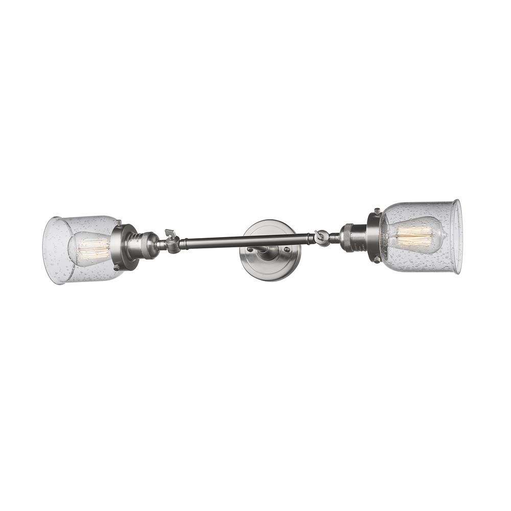 Innovations 208L-SN-G54 2 Light Small Bell 6 inch Sconce