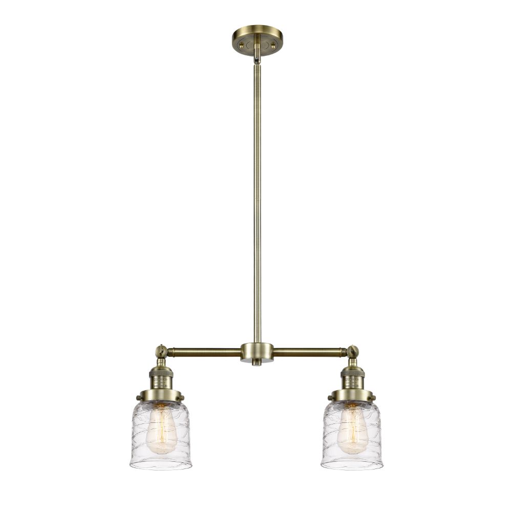 Innovations 209-AB-G513-LED Bell Island Light in Antique Brass