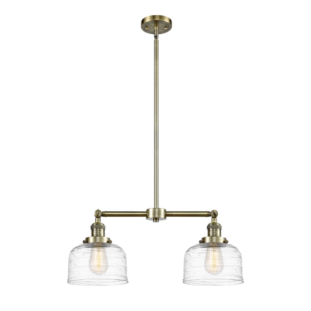 Innovations 209-AB-G713-LED Bell Island Light in Antique Brass