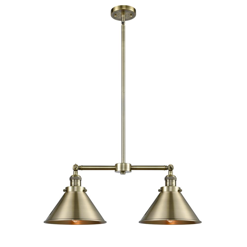 Innovations 209-AB-M10-AB 2 Light Small Bell 22 inch Chandelier