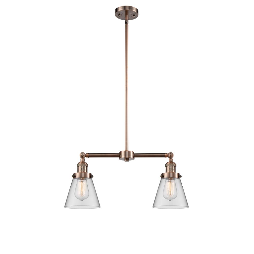 Innovations 209-AC-G62 2 Light Small Cone 22 inch Chandelier